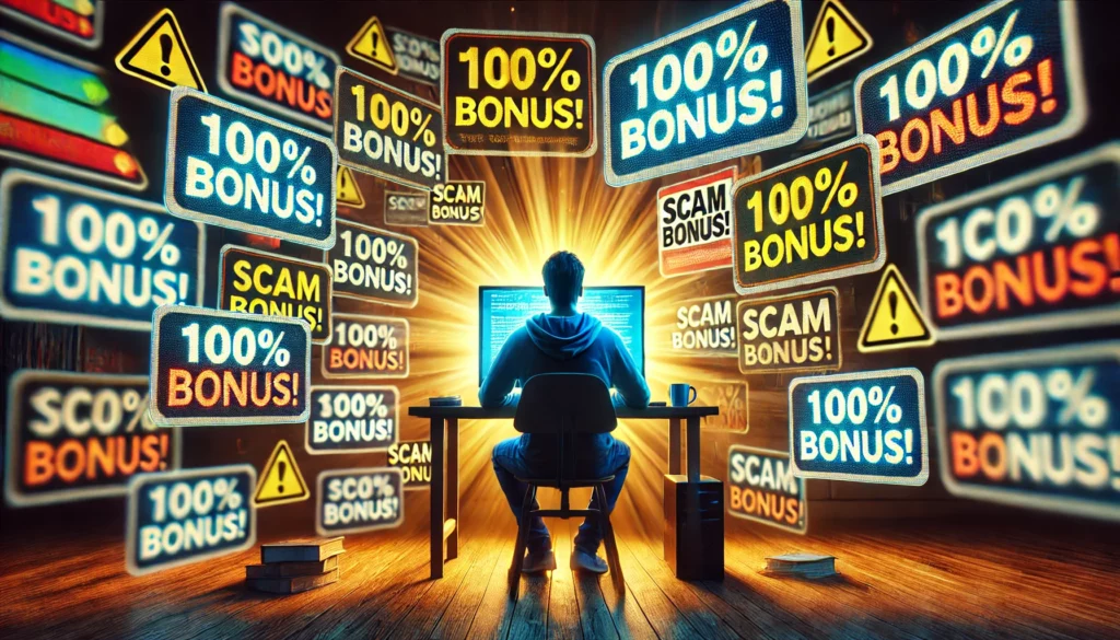 Hati-hati dengan Website Scam Berdalih Bonus 100%